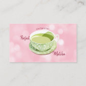 ピンク抹茶ウォーターカラーブライダルシャワーレシピ エンクロージャーカード (裏面)