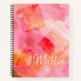 ピンク抽象芸術ア絵画ート ノートブック
