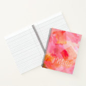 ピンク抽象芸術ア絵画ート ノートブック (内部)
