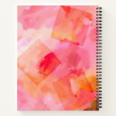 ピンク抽象芸術ア絵画ート ノートブック (裏面)