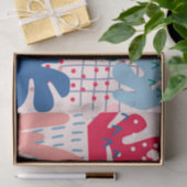 ピンク抽象芸術ティッシュペーパー 薄葉紙 (ギフト)