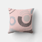 ピンク抽象芸術ドードル装飾用クッション クッション (裏面)