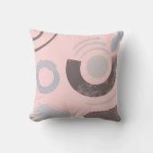 ピンク抽象芸術ドードル装飾用クッション クッション (正面)