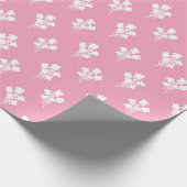 ピンク抽象芸術パターン紙 ラッピングペーパー (角)