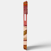 ピンク抽象芸術フローラカスタマイズ赤 Case-Mate iPhoneケース (裏面 / 右)