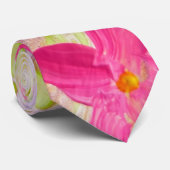 ピンク抽象芸術フローラネクタイ ネクタイ (ロール)