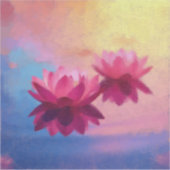 ピンク抽象芸術ロータス シール (正面)