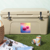 ピンク抽象芸術ロータス シール (クーラー)