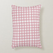 ピンク抽象芸術幾何八角形の円パターン アクセントクッション (正面(垂直))