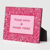 ピンク抽象芸術旋回フレーム フォトプラーク (側面)