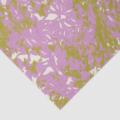 ピンク抽象芸術植物デザイン 薄葉紙 (詳細)