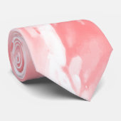 ピンク抽象芸術水彩大理石背景 ネクタイ (ロール)
