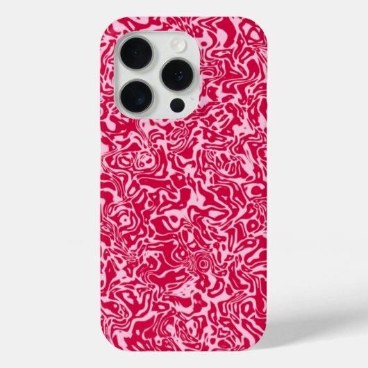 ピンク抽象芸術渦 Case-Mate iPhoneケース (裏面)