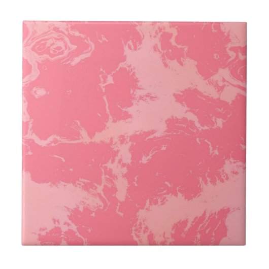 ピンク抽象芸術 タイル (正面)