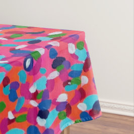 ピンク抽象芸術 テーブルクロス