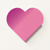 ピンク抽象芸術 ノートブック (裏面)