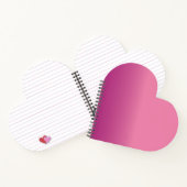 ピンク抽象芸術 ノートブック (内部)