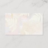 ピンク推測キスブライダルシャワーゲームカード 名刺 (裏面)