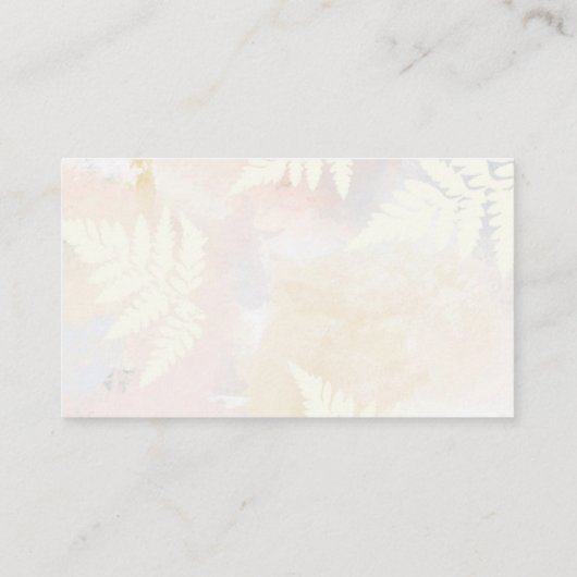 ピンク推測キスブライダルシャワーゲームカード 名刺 (裏面)