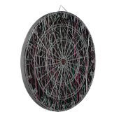 ピンク数々のとグリーンのアシ ダーツボード (正面左)