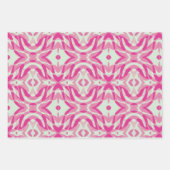 ピンク数々の色抽象芸術アートラッピングクラフト紙 ラッピングペーパーシート (正面3)