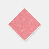 ピンク数学の数式と数式のパーティー スタンダードカクテルナプキン (角)