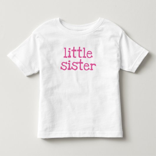 ピンク文字リトルシスター トドラーTシャツ (正面)