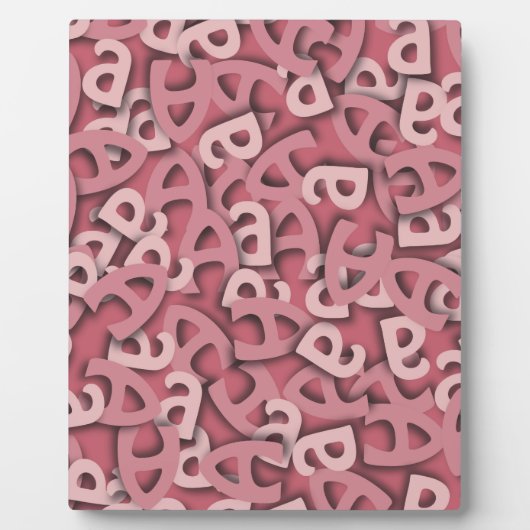 ピンク文字 フォトプラーク (正面)