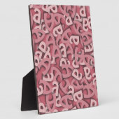 ピンク文字 フォトプラーク (側面)