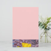 ピンク文房具ツリーの花春の水仙 便箋 (スタンド正面)