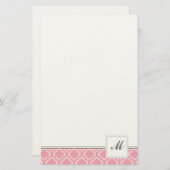 ピンク文房具 便箋 (正面/裏面)