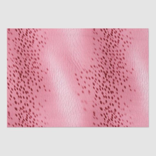 ピンク斑点ピンクレザールック 薄葉紙 (正面)