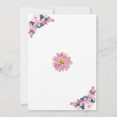 ピンク新婦は何歳だったブライダルシャワーゲームカード 招待状 (裏面)