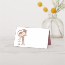 ピンク新郎新婦カートゥー結婚ンブライダルシャワー