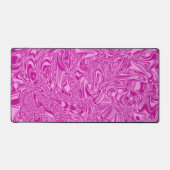 ピンク旋回抽象芸術 デスクマット (正面)