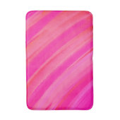 ピンク旋回抽象芸術 バスマット (正面縦)