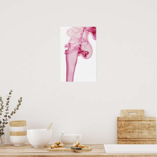 ピンク旋回 ポスター (キッチン)