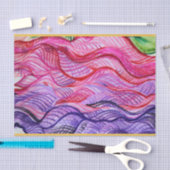 ピンク旋回 薄葉紙 (クラフト)