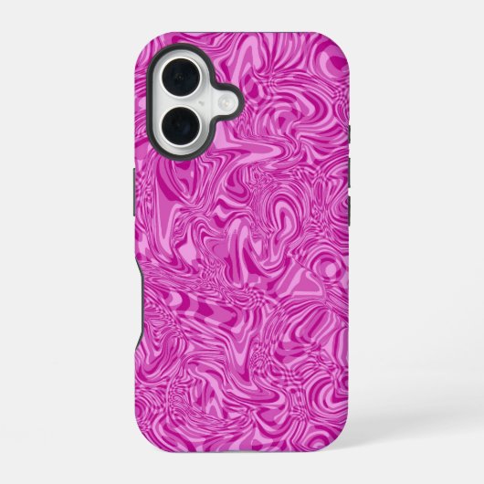 ピンク旋回 iPhone 16ケース (裏面)