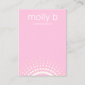 ピンク日が差すことイヤリングジュエリー表示ホルダー 名刺 (正面)