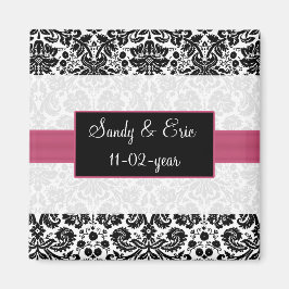 ピンク日付マグネットを保存 マグネット