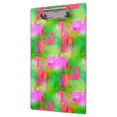 ピンク日光の抽象芸術の色彩の鮮やかな黄色 クリップボード (左)