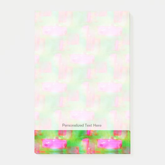 ピンク日光の抽象芸術の色彩の鮮やかな黄色 ポストイット (正面)