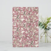 ピンク日本のさくらんぼ花フローラ紙 (スタンド正面)
