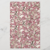 ピンク日本のさくらんぼ花フローラ紙 (正面)