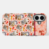 ピンク日本のの招き猫招き猫 Case-Mate iPhoneケース (裏面 (横))
