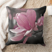 ピンク日本のソーサー・マグノリア クッション (ブランケット)