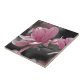 ピンク日本のソーサー・マグノリア タイル (側面)