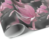 ピンク日本のソーサー・マグノリア ラッピングペーパー (ロールコーナー)