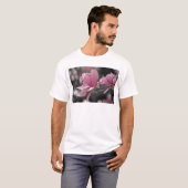 ピンク日本のソーサー・マグノリア Tシャツ (正面フル)